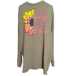 Woman's Love in Faith Long Sleeve Tee Size-3X